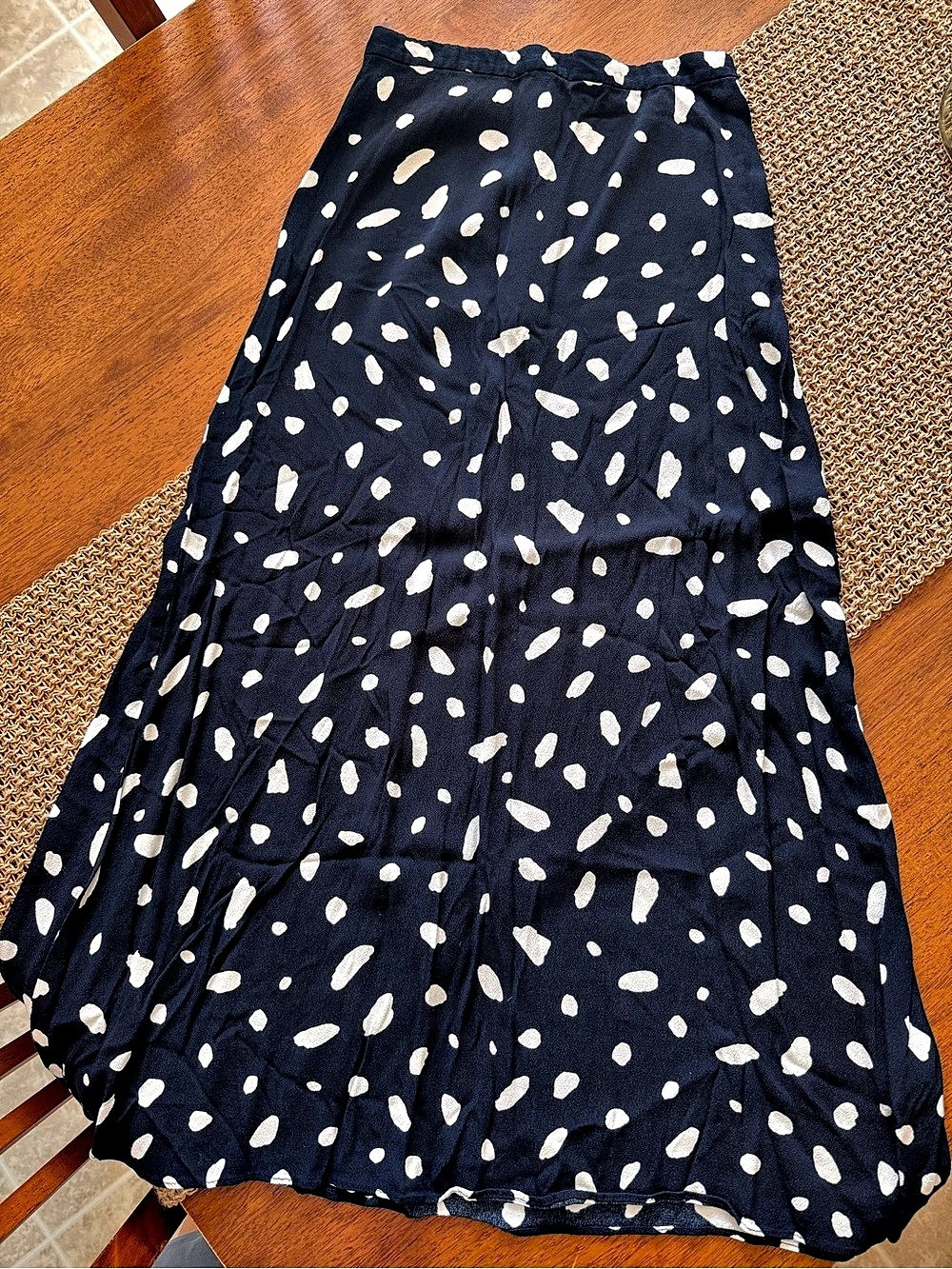 Wilfred Women's Maxi Skirt in Blue & White